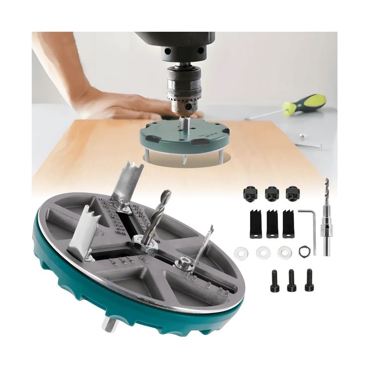 SIERRA DE PERFORAR + AFILADOR DE BROCA