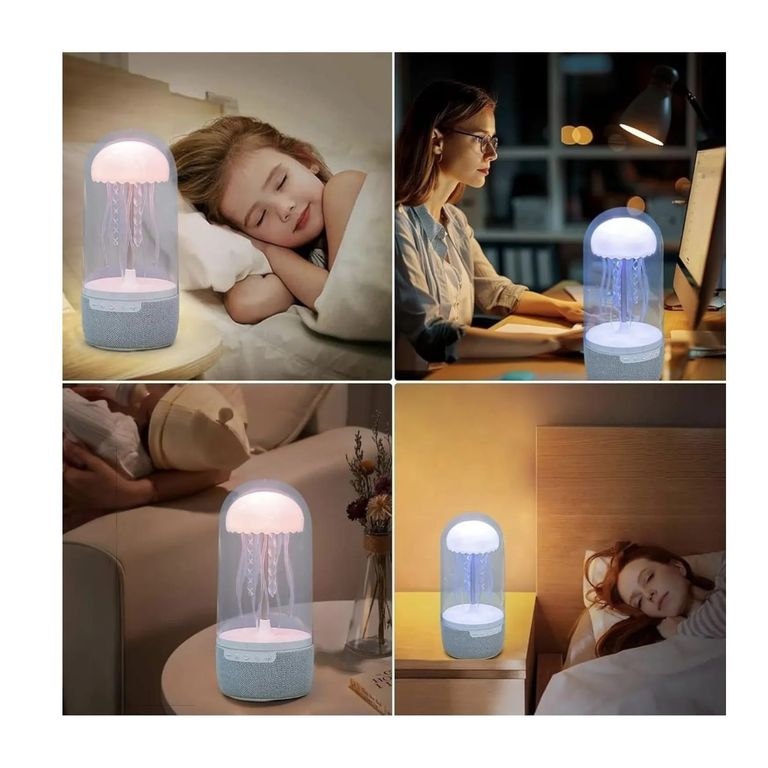 Lampara parlante de medusa altavoz bluetooth