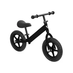GENERICO - Bicicleta Para Niños Equilibrio Balance Bike Sin Pedales Negro
