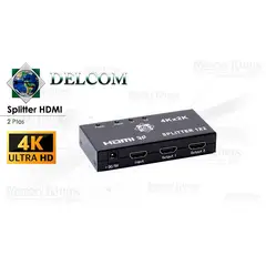 GENERICO - Splitter HDMI Delcom 2 Puertos FHD 1080p
