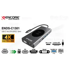 ENCORE ELECTRONICS - Docking Station USB-C Encore ENDS-C1301 13 en 1