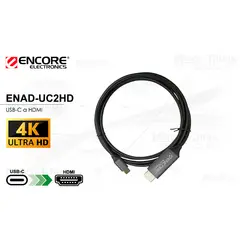 ENCORE ELECTRONICS - Cable USB-C a HDMI Encore ENAD-UC2HD 4K