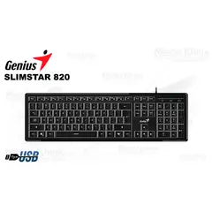 GENIUS - Teclado SlimStar 820 AI Copilot Negro