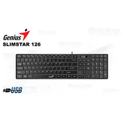 GENIUS - Teclado Smart SlimStar 126 USB Negro