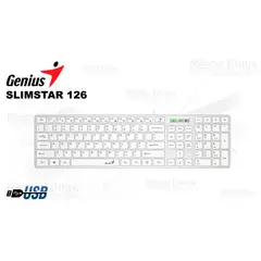 GENIUS - Teclado Smart SlimStar 126 USB Blanco