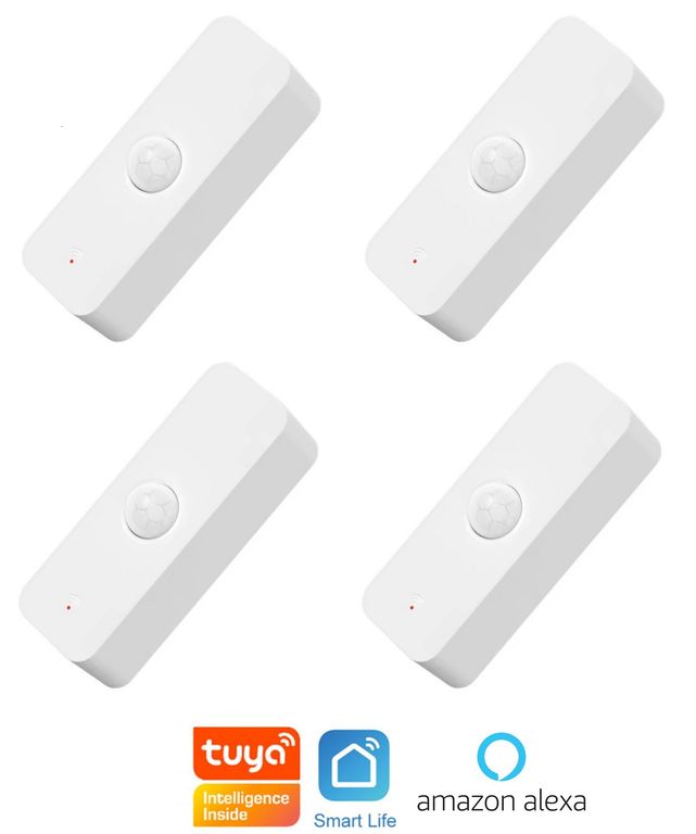Sensor de Movimiento Smart WIFI Pack x 4 compatible con Alexa