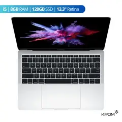 APPLE - MacBook Pro 2017 13.3” i5 8GB RAM + 128GB SSD Plateado Reacondicionado Grado A.