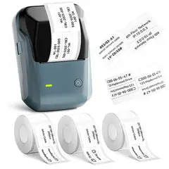 GENERICO - Impresora Térmica de Etiquetas Inalámbrica Bluetooth Portátil NIIMBOT B1 + 1 rollo de etiquetas