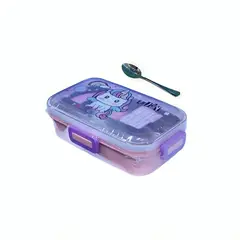 GENERICO - Táper Lunch Box Unicornio de Acero Inoxidable con Cubierto para Lonchera Niños