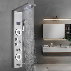 U BUY - Llave Monomando Columna Tina Ducha Moderna