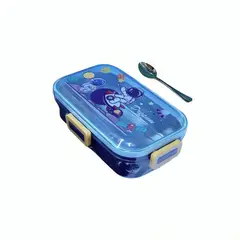 GENERICO - Táper Lunch Box Dream Space de Acero Inoxidable con Cubierto para Lonchera Niños