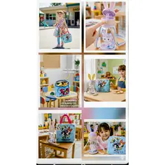 ROMAX - LONCHERA TÉRMICA INFANTIL + TOMATODO 500ML BOTÓN PULSADOR HERMÉTICO NIÑA INICIAL KINDER SET 2 PIEZAS