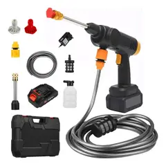 OEM - Hidrolavadora Portátil Recargable para Auto y Jardín - Incluye Maletín Rígido y Dispensador Jabón
