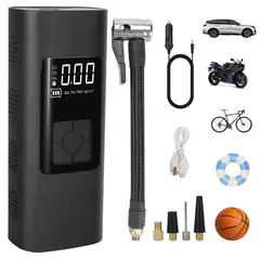 OEM - Mini Compresor de Aire Portátil 150 PSI - Inflador Eléctrico Digital USB para Neumáticos y Balones