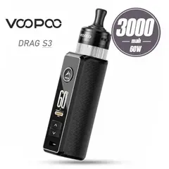 VOOPOO - Drag S3 Pod Mod Kit 60W 3000mAh Batería 5ml - Diseño SPRAY BLACK