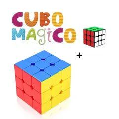 GENERICO - Cubo Rubik Profesional 3x3 + Mini Cubo