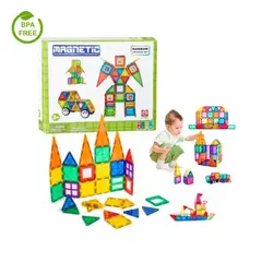 GENERICO - Didáctico Juego de Bloques Magnéticos