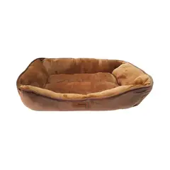 DENTITOY - Cama Puff Milou Comfort Marrón Talla XL