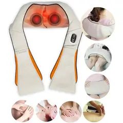 OEM - Masajeador Cervical Eléctrico Profesional - Amasamiento Profundo con Calor para Dolor de Espalda