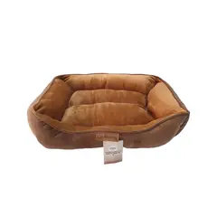 DENTITOY - Cama Puff Milou Comfort Marrón Talla L