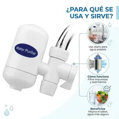 OEM - Filtro Purificador de Agua para Caño - Cerámico Lavable Elimina Bacterias y Cloro