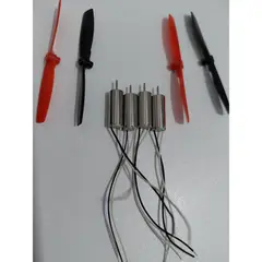 GENERICO - Kit 4 Motores Coreless 614 + 4 Hélices Para Mini Dron DIY