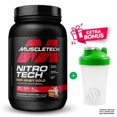 Muscletech - NITRO TECH 100% WHEY GOLD 2 LBS STRAWBERRY SHORTCAKE