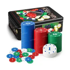 GENERICO - Póker Profesional en Caja de Metal Portátil