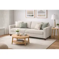 ARTSOFA - Sofá Tres Cuerpos Meridan Crudo Antifluido