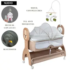 EBABY - Mecedora colecho Electrica Seren música , luz y bluetooth
