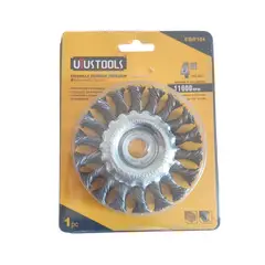 UYUSTOOL - DISCO ESCOBILLA PLANA TRENZADA 4 102mm11000RPM