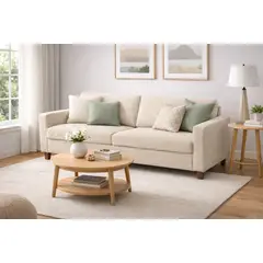 ARTSOFA - Sofá Tres Cuerpos Meridan Sand Antifluido