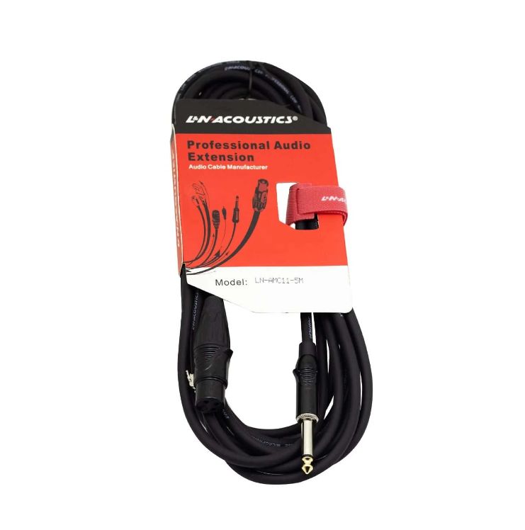 Cable para Micrófono Jack XLR a Plug Mono 5 Metros LN-AMC11-5M L&N-ACOUSTICS