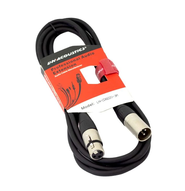 Cable para Micrófono Plug XLR a Jack XLR 3 Metros LN-CD8220-3M L&N-ACOUSTICS