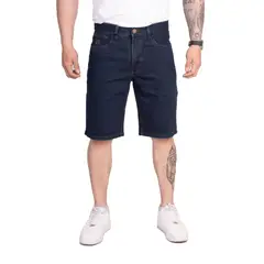 APACHE - Bermuda de Caballero Denim Rígido Color Verdoso, Marca modelo Bronco