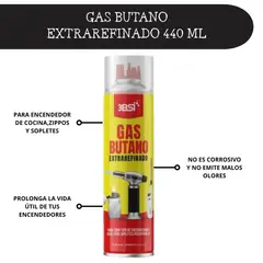 3BSI - Gas Butano Extrarefinado 440 ml – Ideal para Sopletes y Encendedores Recargables