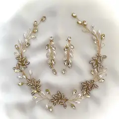 GENERICO - TOCADO TIARA ACCESORIO CABELLO JOYAS DE NOVIA