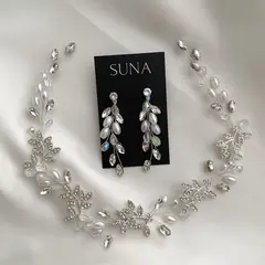 GENERICO - TOCADO TIARA ACCESORIO CABELLO JOYAS DE NOVIA