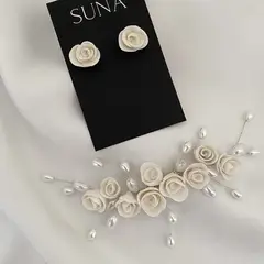 GENERICO - TOCADO TIARA ACCESORIO CABELLO JOYAS DE NOVIA