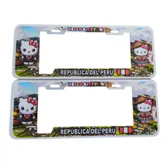 JET - PORTAPLACA MODELO EUROPEO KITTY 2PCS