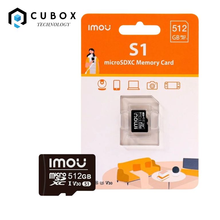 Tarjeta MicroSD S1 512 GB Exclusiva para Videovigilancia