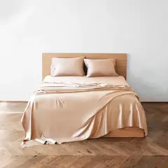 ISATEX HOME - Juego de Sábanas Oro Rosa 100% Bambú