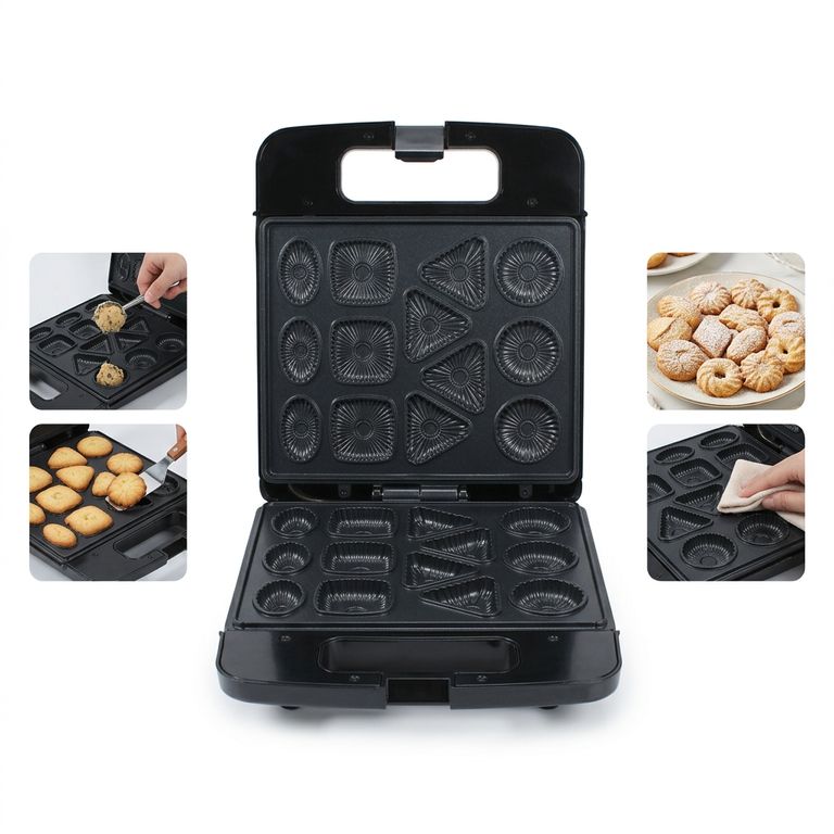 Horno Eléctrico Portátil para Galletas y Postres - Máquina 13 Cavidades Calidad Profesional