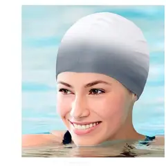 GENERICO - Gorro Acuatico para el Cabello multi color blanco plomo