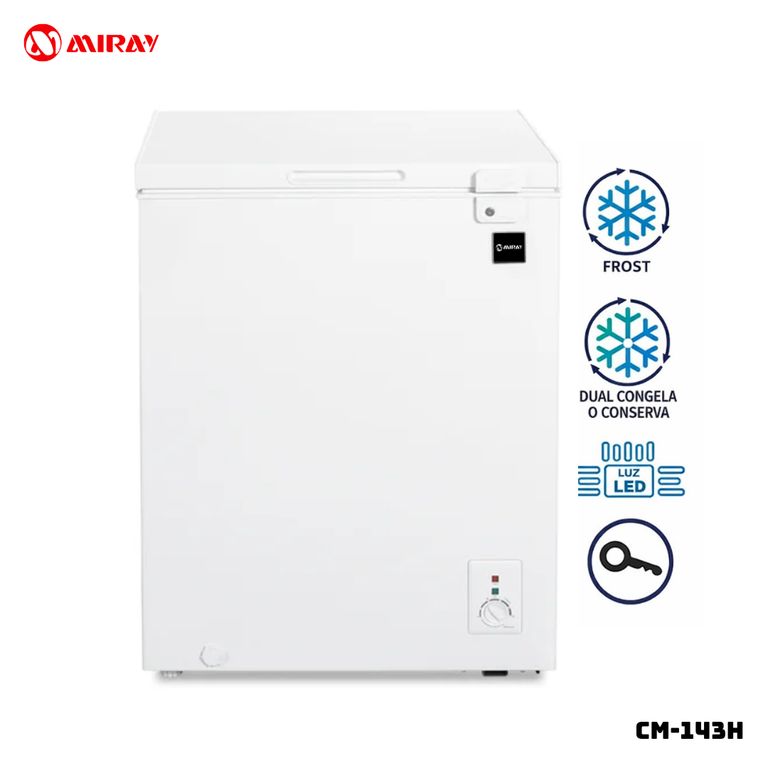 CONGELADOR 142 L BLANCO CROMA - CM-143H
