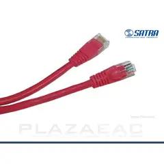 SATRA - PATCH CORD CAT.5E ROJO 2 METROS