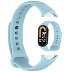GENERICO - Correa Silicona Compatible con Xiaomi Mi Band 10 - Celeste