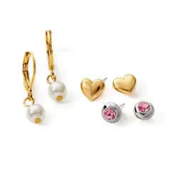 ESIKA - Set Aretes x3 Pearly Girls Finart