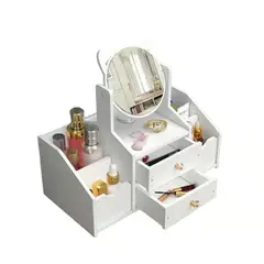OEM - ORGANIZADOR PARA MAQUILLAJE DE MELAMINE CON ESPEJO