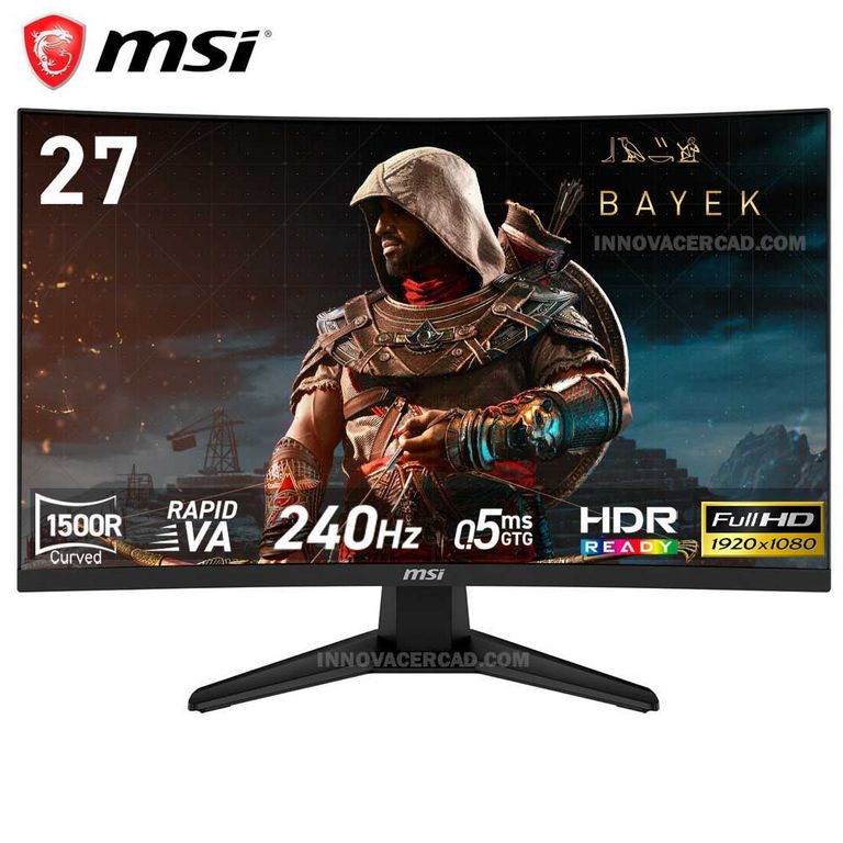 MONITOR MAG MAG 274CF X24, 27 CURVO RAPID VA, FHD, 240Hz, 0.5ms, FreeSync